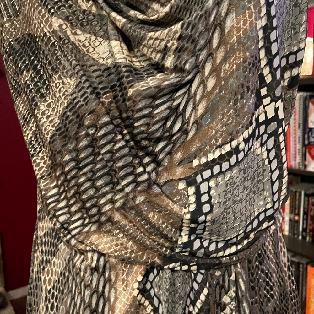 Animal Print Midi Dress Dress Barn - Picture 3 of 3